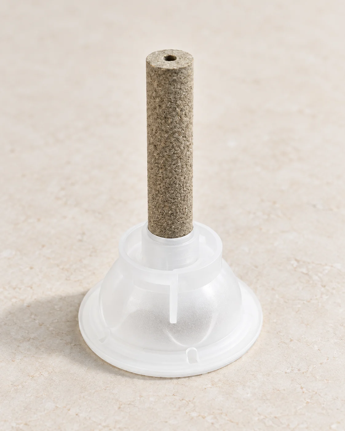 Unlit moxa unit shown separately from its packaging